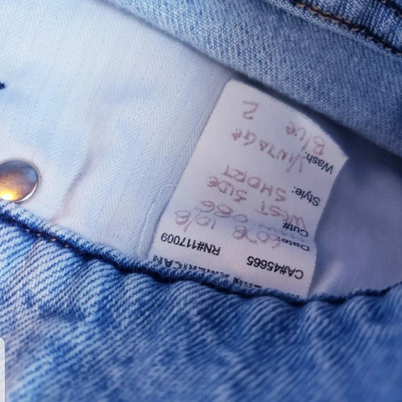 💚5/$25  MODERN AMERICAN West Side Denim Jean Shorts Size 6 (27) - Picture 12 of 15